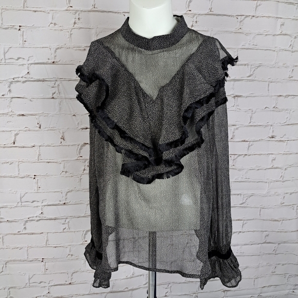 MOLLY BRACKEN‎ Shirt with ruffles - Picture 4 of 14